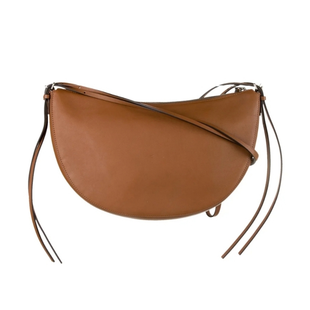 Michael Kors Collection Sedona Crescent Crossbody Bag in Luggage - Picture 3 of 15